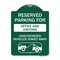 Signmission Unauthorized Vehicles Towed Away, Green & White Aluminum Sign, 18" x 24", GW-1824-22774 A-DES-GW-1824-22774 - alternate 1